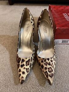 GUESS Sexy Stiletto animal leopard print party shoes pumps US 9