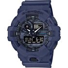 Casio G-Shock GA700CA-2A 18mm Resin Blue Case and Strap Men's Wristwatch - Dark