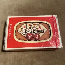 SEALED 1970s Vintage Las Vegas Souvenir Playing Card Deck, Dice - 