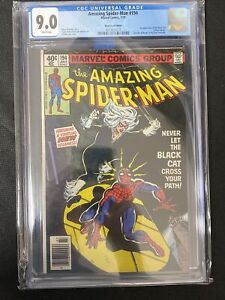 Amazing Spider-Man #194 CGC 9.0 (Marvel 1979) Newsstand 1st Appearance Black Cat