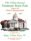 US SPECIAL POSTMARK EVENT COVER 132nd ANNUAL VERMONT STATE FAIR RUTLAND 1977 B