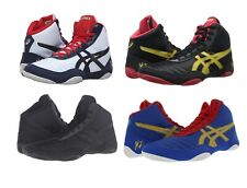 New Men's Asics JB Elite V2.0 Wrestling Shoes Size 6-15 Black White Blue J501N
