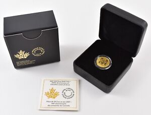 2021 Canada $20 Reverse Proof Gold Coin Coat Of Arms 100th Anniversary *9585