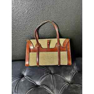 Vintage 1960’s ETIENNE AIGNER Handmade Woven Leather Purse Bag Handbag