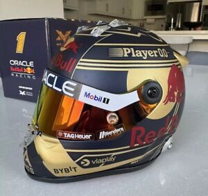 Max Verstappen 1:2 Helmet 2023 Special Edition 3x WORLD CHAMPION Red Bull. New