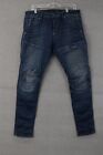 G STAR RAW 5620 3D Super Slim Jeans Men's 34X30 Denim Skinny Stretch Blue