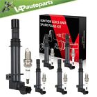 6 For 2002-2008 Jeep Liberty 3.7L V6 Ignition Coil & Spark Plug