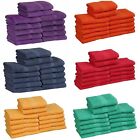 12 Piece Salon Hand Towels 100% Cotton 16x27 In Double Stitched Quick Dry Towel