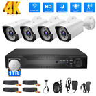 4CH 5MP DVR 1080P Outdoor CCTV Home Security Camera System Kit w/ 1TB Hard Drive