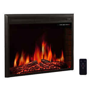R.W.FLAME 39 inch Recessed Electric Fireplace Insert,Remote Control,750W-1500W
