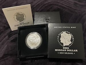 2021-O Morgan Silver Dollar - New Orleans Privy Mark BU UNC Confirmed