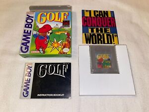 GOLF (Featuring MARIO) Nintendo Game Boy Gameboy Complete CIB! NICE SHAPE!