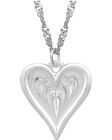 Montana Silversmiths Women's Just My Heart Necklace Silver