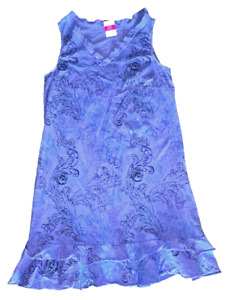 FRESH PRODUCE 1X Peri Blue WAVERLEY SWIRL SUNRISE Flounce V Dress $78 NWT