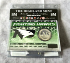 UND University Of North Dakota Fighting Hawks Highland Mint Silver Coin Card new