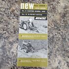 Vintage 1958 John Deere Mowers Sales Brochure No. 8 9 Caster Wheel 3 Point Hitch