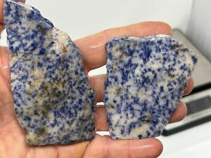 Thick Blue Quartzite slabs W Sodalite Cabbing Lapidary Combo Ship Avail Brazil