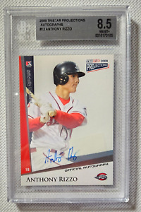 Anthony Rizzo 2009 Tristar Projections Auto #12 graded 8.5 by Beckett