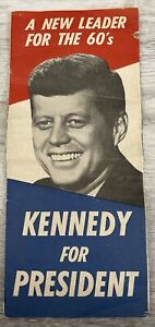 Vintage 1960 John F Kennedy for President Campaign Political Brochure Pamphlet