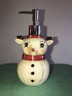Johanna Parker Deer Christmas Soap Dispenser Santa Reindeer￼