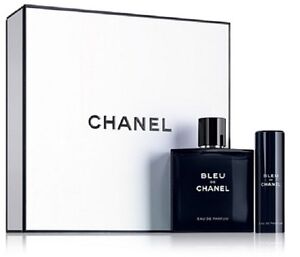 BLEU DE CHANEL 2 Pc Set (3.4 oz / 100 ml Eau De Parfum EDP + 20 ml Travel Spray)