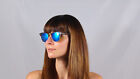 CLUBMASTER Sunglasses RAY BAN, Blue MIRRORED /FLASH Lens, RB3016 - Standard Size
