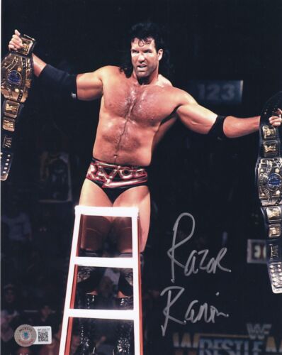 Razor Ramon Signed WWE 8x10 Photo BAS COA Ladder Match Picture Scott Hall Auto'd