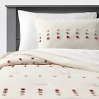 Full/Queen Pom Comforter Set Cream - Pillowfort