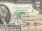 1976 $2 TWO DOLLAR BILL 00092000 FANCY SERIAL NUMBER POST STAMP NOTE