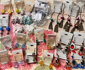 New Earring Fashion Costume Jewelry Lot Of 27 Bulk Buy Resell/Gifts Many Styles