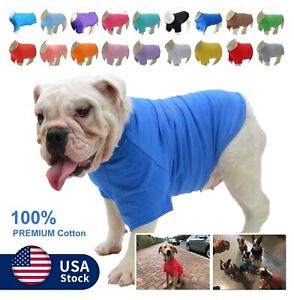 Pet Clothing Dog Costumes Basic Blank T-Shirt Tee Shirts for Large Small Dogs
