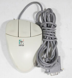 Vintage Logitech Mouseman M-ML38 mouse DB9 serial 0902