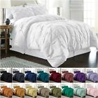 Chezmoi Collection Berlin Pinch Pleat Pintuck Bedding Comforter Set All Sizes