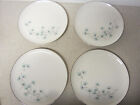 LOT OF 4 TAYLOR SMITH TAYLOR DINNER PLATE BLUE LACE FLOWERS