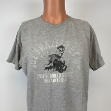 Joe Frazier Boxing Gym Broad Street Philadelphia T Shirt Grey Size L