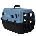 Blue Portable Pet Carrier Cat Puppy Travel Cage Dog Carry Basket Transporter Box