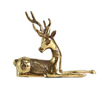 New ListingVintage Solid Brass Ornate Seated Deer Sculpture Hollywood Regency MCM 7