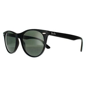 Ray-Ban Wayfarer ll Polished Black Green Polarized Classic G-15 55 mm Sunglasses