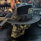 Halloween Skull Cowboy Hat Spooky Stylish Headwear Ornament New