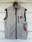 Canada Weather Gear Fleece Vest Mens Size Medium Grey Full Zip Fleece Jacket New