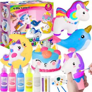 Unicorn Gifts Toys For Girls Paint Your Own Unicorns Squishies Diy Kit Creativit