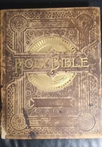 Antiquarian Family Size Bible 1880's.