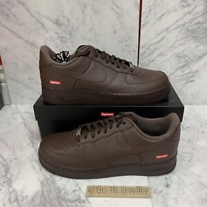 Size 13 - Nike Air Force 1 Low SP x Supreme Baroque Brown CU9225-200 Brand New