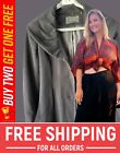 Tahiti | Riley Crepe Draped Coat Size 12 Medium Black Women’s Super Warm Wool