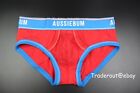 AussieBum Men red cotton EnlargeIT bold brief underwear Size S