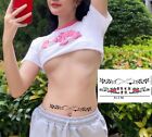I Love A nal Red Rose Temporary Tattoo Lower Back Sexy Fake Tattoo Women HotWife