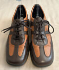 Valleverde Womans Sz 8 B Oxford Italian Leather Brown Tan Broque Buttery Soft