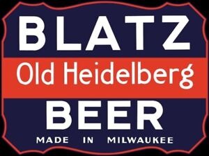 Blatz Old Heidelberg Beer DIECUT NEW Sign 18