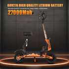 5600W 60V 27AH Foldable Electric Scooter Adult Dual Motor 11in Off-Road Tire hV3
