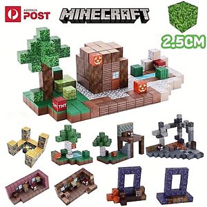 Minecraft Magnetic Building Blocks Set Magnet Kids Children Educational Toy Gift